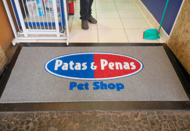 tapetes personalizados pet shop