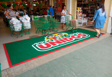 tapetes personalizados supermercados